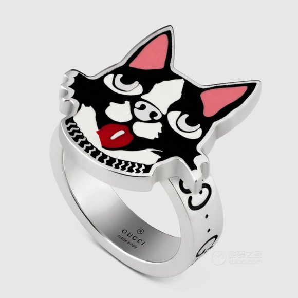 π₯³π HOST PICK ππ₯³ Gucci Bosco Dog πΆ Ring in Silver - Picture 2 of 7